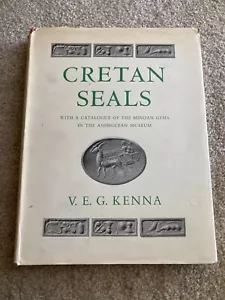 CRETAN SEALS - A Catalogue of Minoan Gems - Kenna - 1st Hardcover 1960 Oxford - Imagen 1 de 9