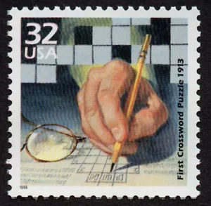 USA, SCOTT # 3183-L, MNH FIRST CROSSWORD PUZZLE BY NEWSPAPERMAN ARTHUR WYNNE - Picture 1 of 2