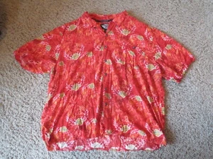 Harley Davidson Men's XXXL 3XL Hawaiian Style Button Down Shirt Short Sleeve Red - Picture 1 of 5