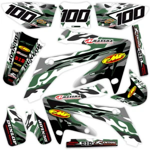 2010 2011 2012 2013 HONDA CRF 250 R GRAPHICS KIT JET FIGHTER DIRT BIKE DECALS - Bild 1 von 4