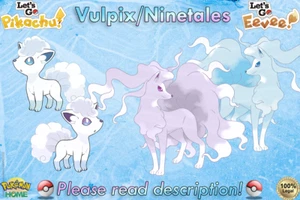 ⭐Shiny/Non-shiny Alolan Vulpix/Ninetales 6IV XL⭐Let's Go Pikachu/Eevee (💯Legal) - Picture 1 of 21
