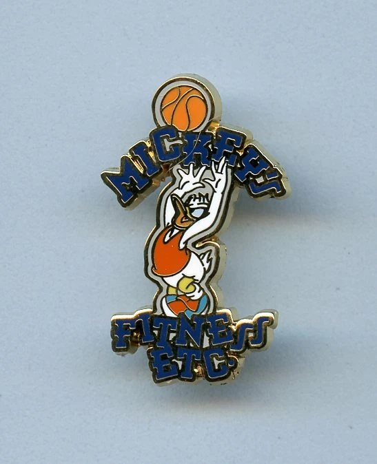 Disney Wellness Expo Pato Donald Juego de Baloncesto Mickey's Fitness Cast LE Pin Foto 1 de 1