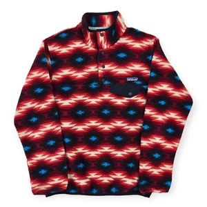 Patagonia Synchilla Snap-T patrón loco polar para mujer pequeño - Imagen 1 de 8