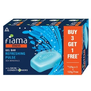 Fiama Men Refreshing Pulse Gel Bar, 125g, 4er Pack - Bild 1 von 5