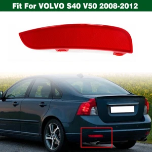 Left Rear Bumper Reflector Taillight Fog Lamp Red For Volvo S40 V50 2008-2012 - Picture 1 of 12