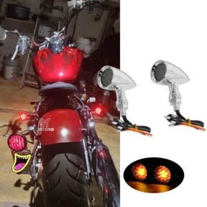 Motorcycle Bullet LED Brake Running Turn Signal Light For YAMAHA Vstar 650 AKMO - Picture 1 of 15