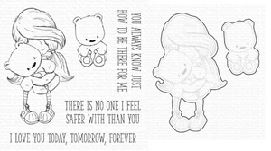 My Favorite Things TI Soft Spot Friends Stamp & Die Sets, TI012/MFT2021 Retired - Picture 1 of 5