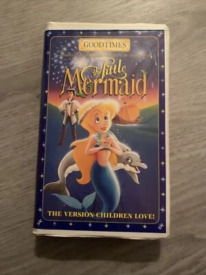 The Little Mermaid (VHS, 1992) Good Times Video (Rare) Hard to Find - Image 1 of 3