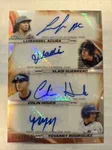 2024 Bowmans’s Best Quad Auto New York Mets 190/250 Houck Acuna Vladi Rodriguez - Picture 1 of 3