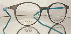 Gafas originales SAFILO SA 1077 X9S GRIS VERDE AZULADO nuevas de plástico 48-19-145 Italia - Imagen 1 de 13