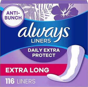 Fodere mutandine Always Daily Extra Protect, lunghezza extra lunga, senza profumo, numero 116 - Foto 1 di 10
