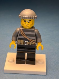 LEGO City Minifig cty364 - City Burglar - Light Scratches/No Cracks