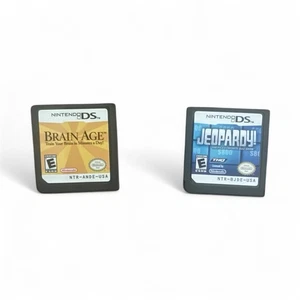 Brain Age + Jeopardy! (Nintendo DS, nur lose Kassetten) - Bild 1 von 3