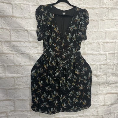H & M Kids Bird Printed Dress. Size 16.#B2 - image 1 of 4