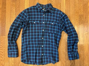 Nike SB 6.0 Hemd Herren Medium Flanell Vintage Blau Navy Kariert Knopfleiste - Bild 1 von 3