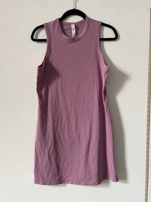 Lululemon женщин * размер 6 * мини бак платье классический крой хлопковая смесь бархата пыли - Изображение 1 из 4