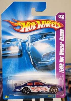 Dodge Charger Stock Car Hot Wheels 2008 Team HW Racing #146 Metalflake azul oscuro Foto 1 de 2