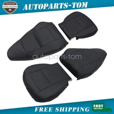 Fundas de asiento de cuero negras para conductor y pasajero para BMW Z3 1997 1998 1999 2000 Foto 1 de 4