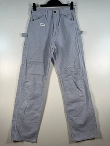 Pantalones de carpintero rectos de cintura alta a rayas azul talla 27 W Dee Cee de colección para mujer - Imagen 1 de 13