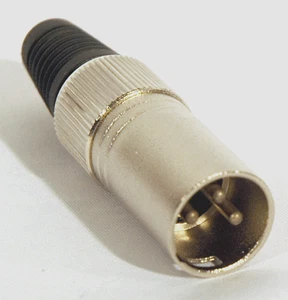 XLR Nuevo Conector de Audio Masculino Cromo Audio 2000s ACC3173 4011 - Imagen 1 de 1