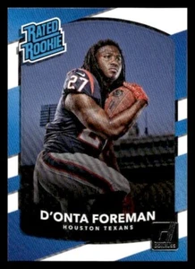Tarjeta de fútbol americano Donruss #340 D'Onta Foreman Houston Texans RR 2017, RC - Imagen 1 de 2