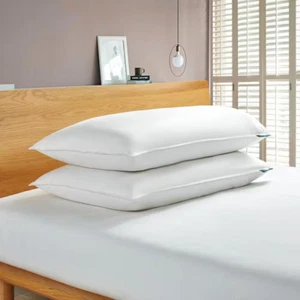 233-Thread Count White Goose Feather Back Sleeper Medium Firm and White Goose do - Picture 1 of 12