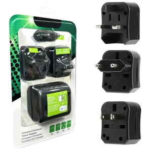 US EU To EU/UK/AU/US Plug Travel Charger Outlet Converter Wall AC Power Adapter - Picture 1 of 6
