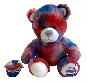 RETIRED BABW Build A Bear 43cm Beary Cherry Blizzard DQ w WRISTIE Tie Dye 2011 - Picture 1 of 20