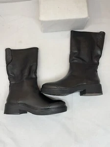 Franco Sarto Womens Kelsi Mid-Calf Boots Sz 8.5 Black Leather (READ) - Picture 1 of 11