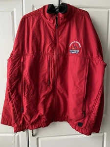 STL CARDINALS 2006 World Series Champs Fleece Jacket Mens L Zip Antigua VTG - Picture 1 of 16