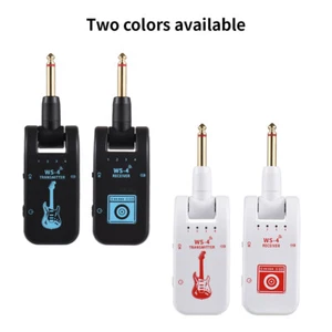2.4GHz Wireless Guitar Bass System Audio Transmitter Receiver Rechargeable Q9C5 - Picture 1 of 11
