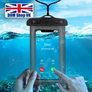 Waterproof Phone Pouch Case with Luminous Glow Strips - Touch Screen Compatible - Picture 1 of 10
