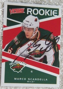 Tarjeta de novato Minnesota Wild Marco Scandella firmada 10/11 automática - Imagen 1 de 1