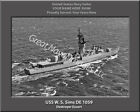 USS W S Sims DE 1059 Personalized Canvas Ship Photo Print Navy Veteran
