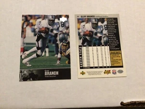 1997 cubierta superior UD NFL Legends Cliff Branch #80 Raiders fútbol americano - Imagen 1 de 1