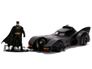 Jada 1:32 1989 Batmobile & Batman Figure Model Car 31704 Model Car Movie New - Picture 1 of 6