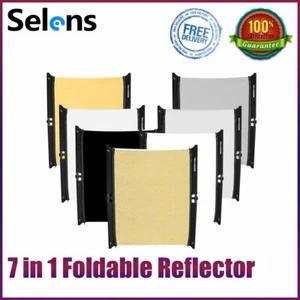 Studio 7in1 Folding Reflector Soft Light Collapsible reflective Screen Portrait - Picture 1 of 12