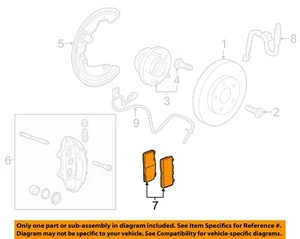 GM OEM 16-24 Camaro,CTS Front Suspension Brake Components-Brake Pads 23399101 - Imagen 1 de 2