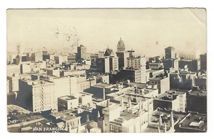San Francisco View-Call Building-Central Tower-Spreckels Bldg-Market St-C 1920 - Bild 1 von 3