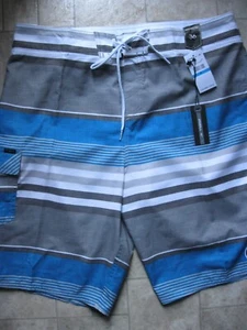 NEW O'NEILL STRIPED BOARDSHORTS/SWIMWEAR W/DRAWSTRING SIZE 40 - Picture 1 of 4