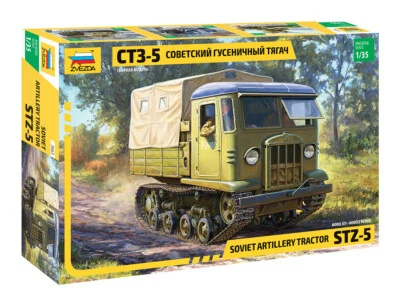 Stz-5 Soviet Artillery Tractor 1:35 Plastic Model Kit ZVEZDA - Immagine 1 di 4