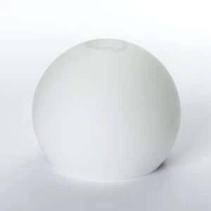 Glas Lampenschirm Ersatzglas halb Kugel weiß G9 Fassung ø 23 mm - Bild 1 von 2
