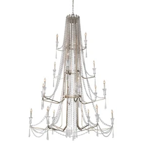 Varaluz Barcelona 18 Light Chandelier, Transcend Silver/Clear - 270C18TR - Picture 1 of 1