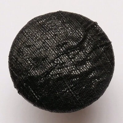 Button Antique - Trimmings - 29 MM - 19th C. - Fabric Button Thread Back - Image 1 of 4