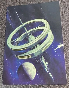 1994 Blueprints of the Future Card #36 Steel Doughnut Vincent Di Fate Sci-Fi Vtg - Picture 1 of 3