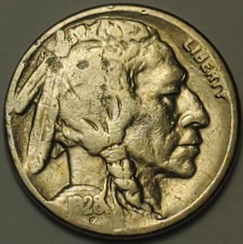 #3 nicer low mintage 1928 S Buffalo Head Nickel Cover