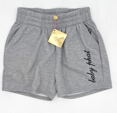 New Baby Phat Shorts Womens Medium Gray Joggers Pull On Stretch High Rise - Image 1 of 4