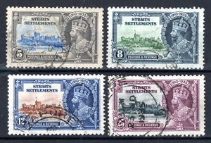 Malaysia - Straits Settlements 1935 Silver Jubilee set SG 256-59 FU CDS - Picture 1 of 1