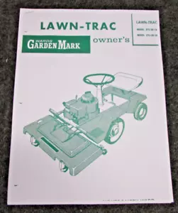GARDEN MARK LAWN-TRAC POWER LAWN MOWER OWNERS GUIDE PARTS MANUAL ZYJ-30 - Picture 1 of 4