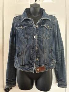 Anthropologie Pilcro & The Letterpress Denim Jacket Leather Accents Size Small? - Picture 1 of 7